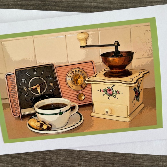 Six 5x7 Blank Photo Coffee Greeting cards - Picture 6 of 7